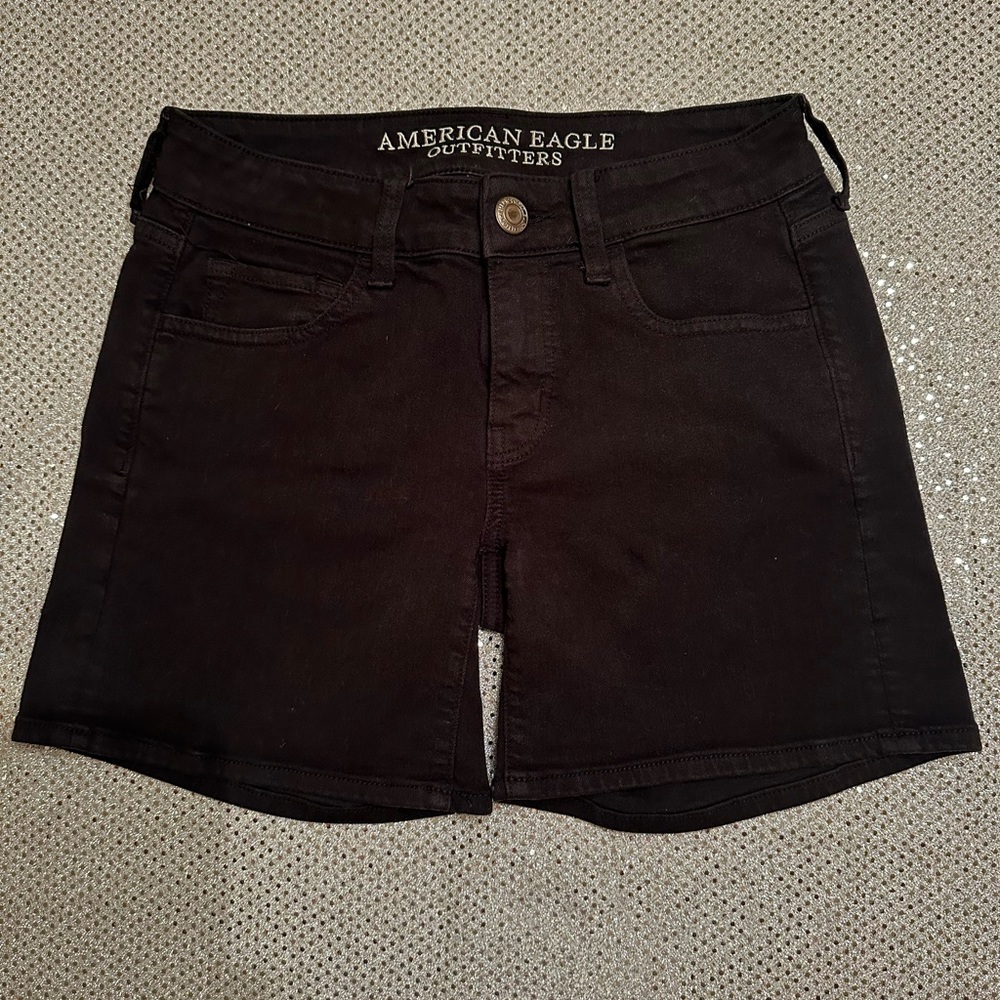 American Eagle Women’s Black Denim Shorts